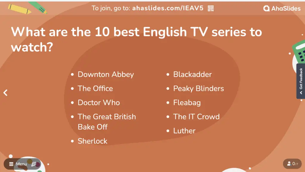 cales son as 10 mellores series de televisión en inglés para ver