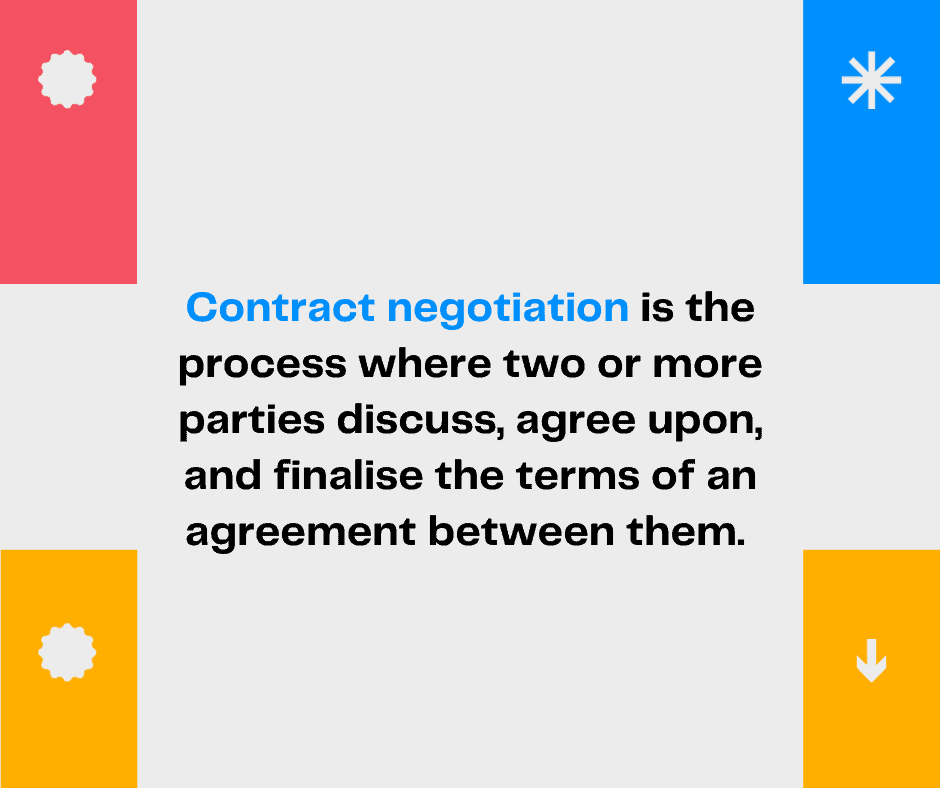 Contract negotiation