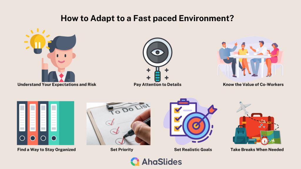 cómo adaptarse a un entorno de ritmo rápido