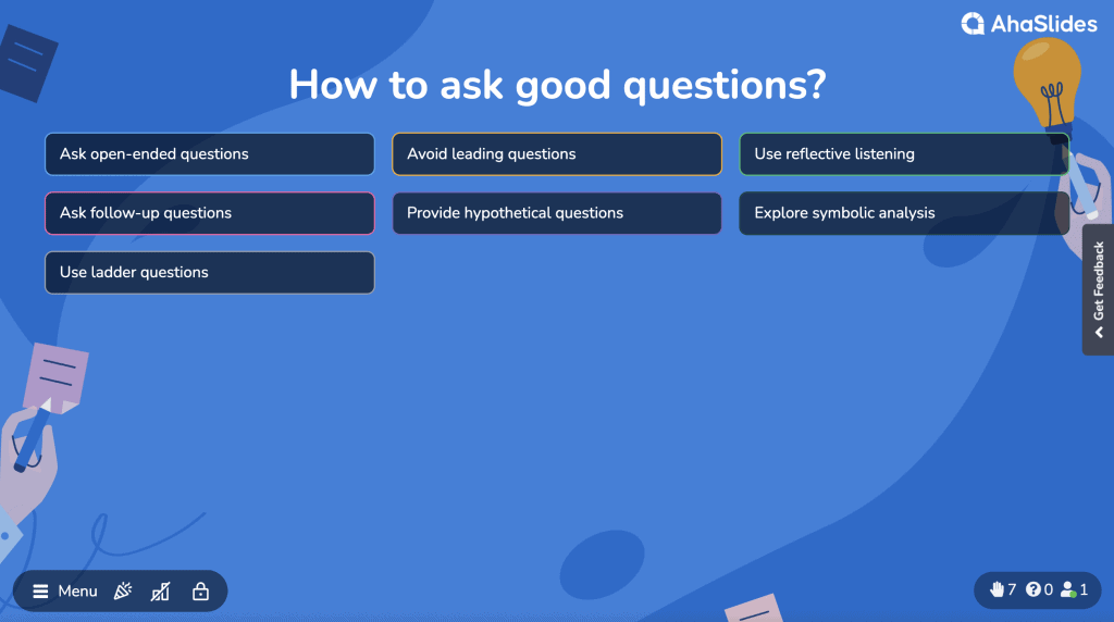 Bagaimana untuk bertanya soalan | Platform terbuka AhaSlides