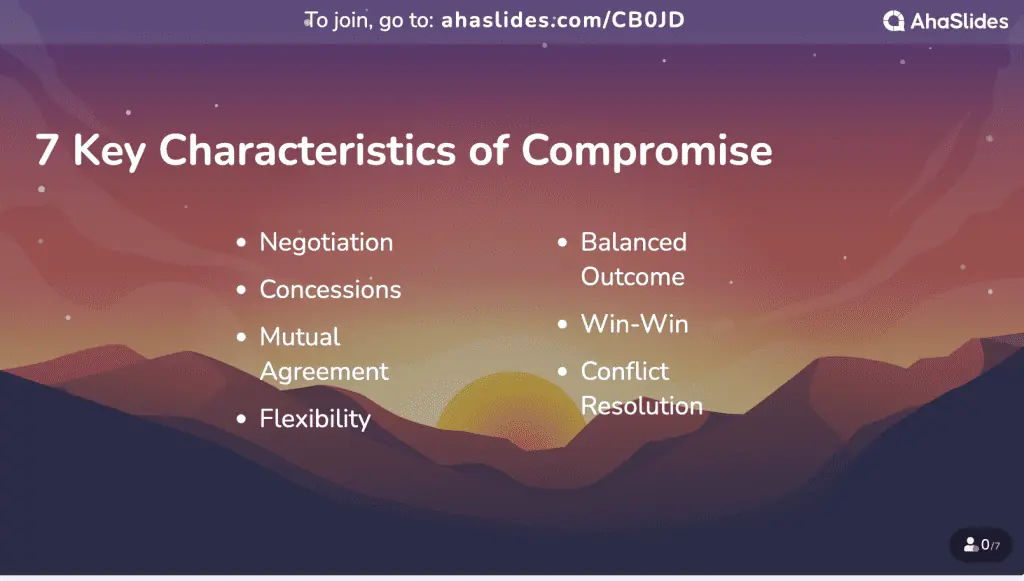 7 ключевых характеристик компромисса