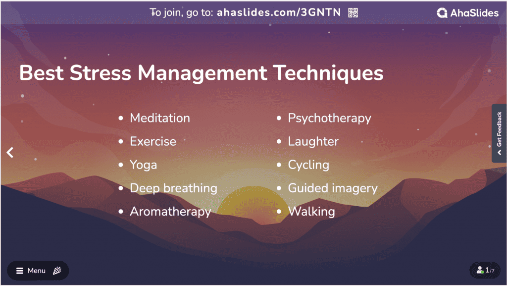 stress management techniques
