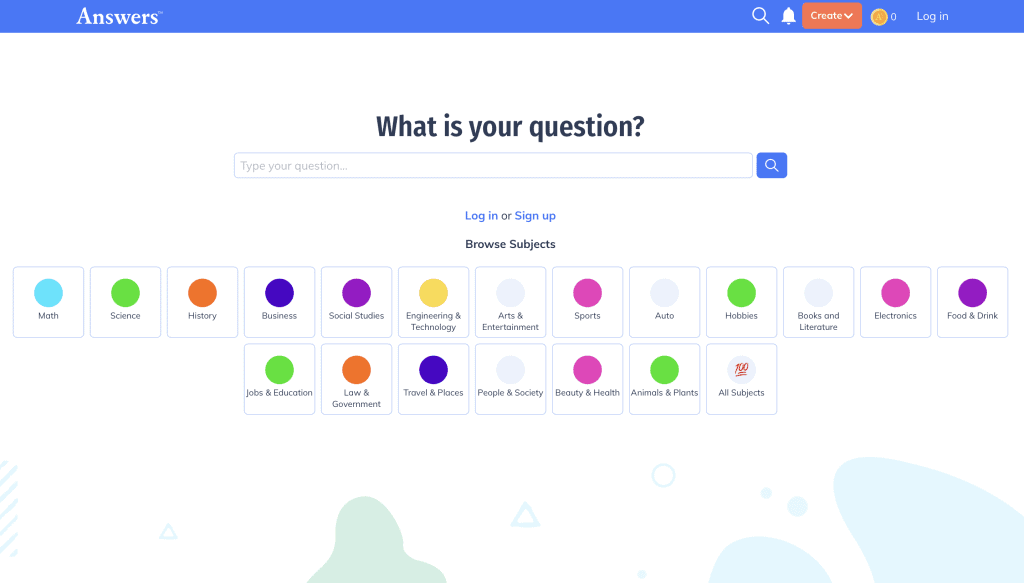 Spørgsmål-og-svar-websteder til generel viden. #1. answer.com