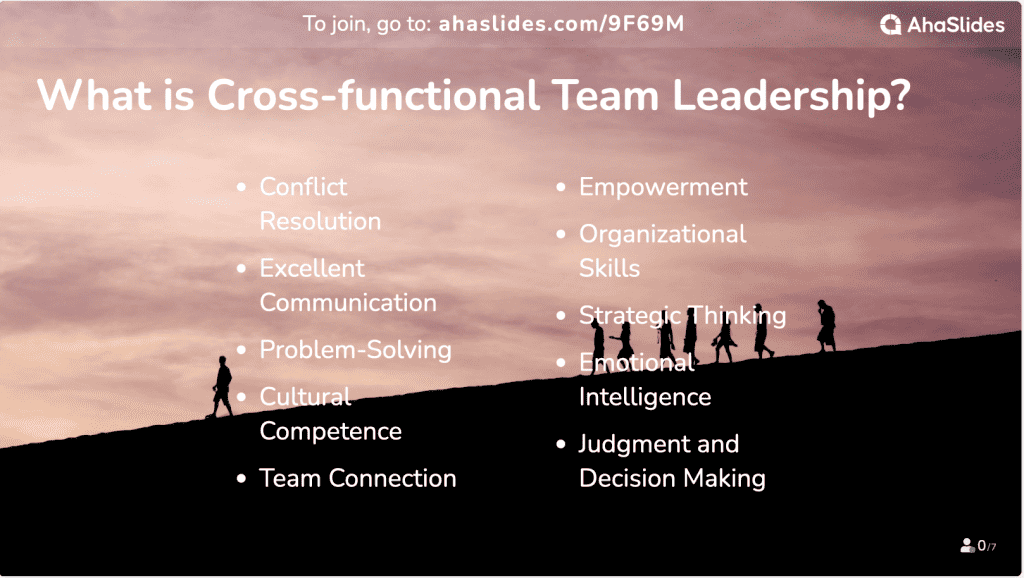 what is cross-functional team leadership