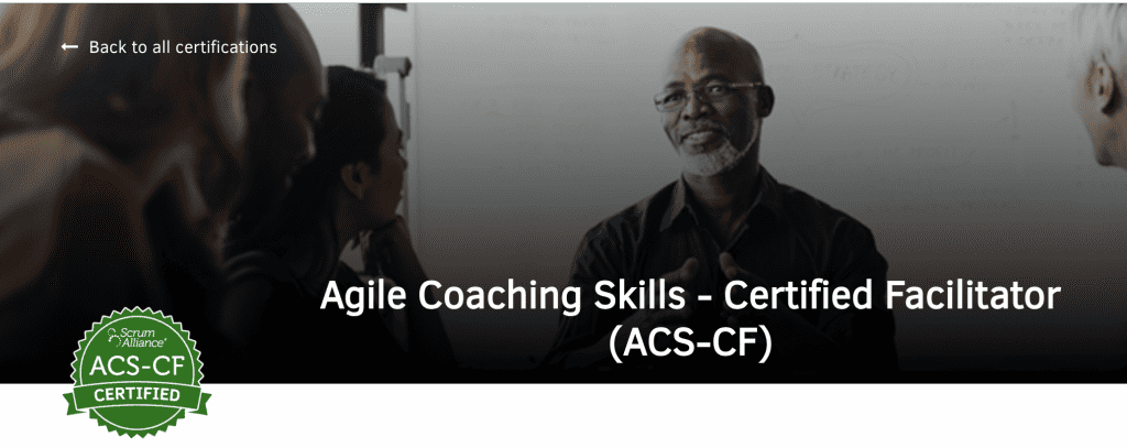 Habilidades de Coaching Ágil - Facilitador Certificado por Scrum Alliance