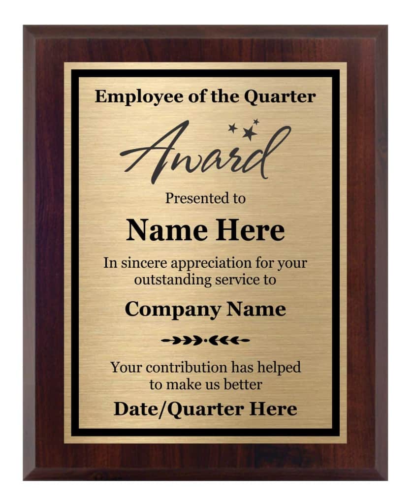 employee recognition award examples