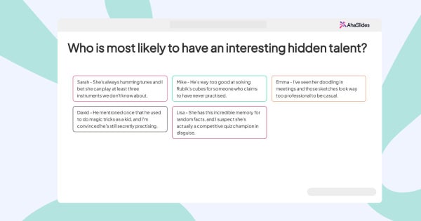 Oltre 120 domande con maggiore probabilità di successo per sessioni di team building e formazione memorabili
