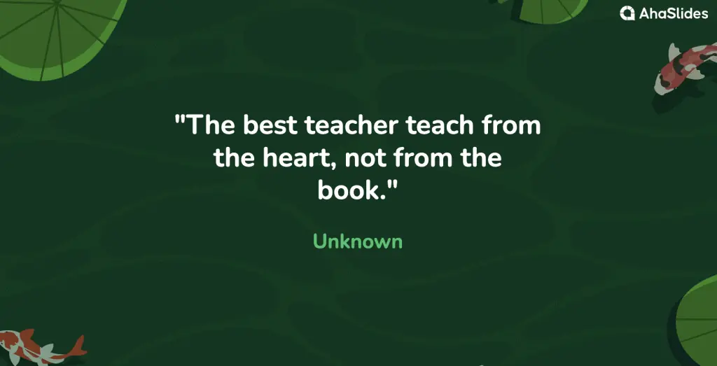 คำพูดที่สร้างแรงบันดาลใจสำหรับครู