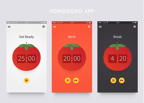 Pomodoro-Effekt-Timer-App