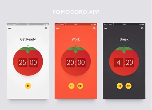Aplikacioni Pomodoro Effect Timer