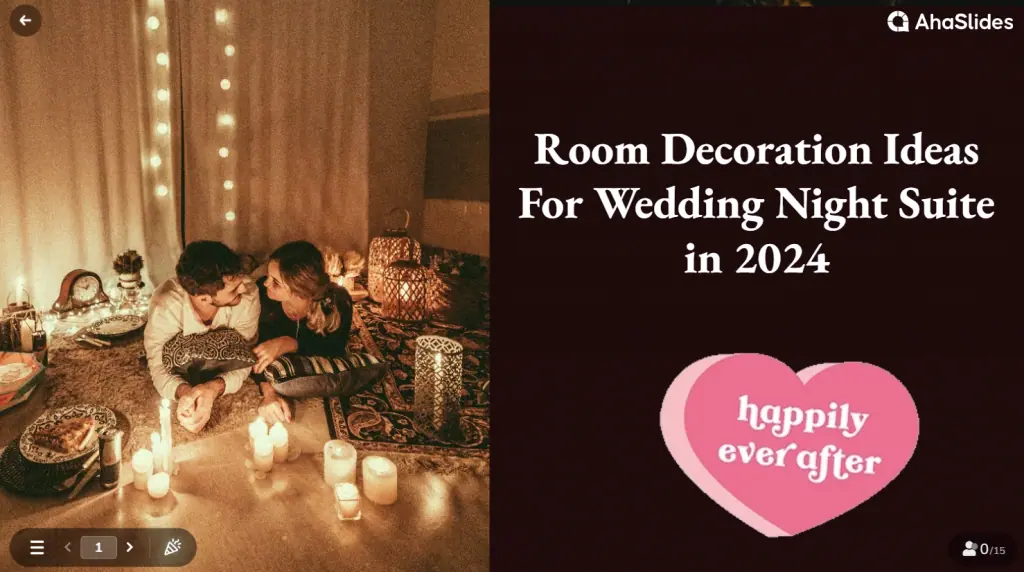 Kambario dekoravimas vestuvėms