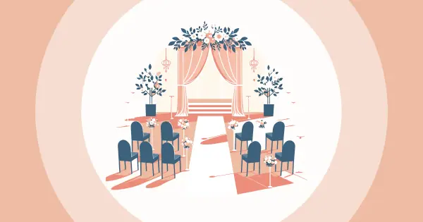 14 Gagasan Dekorasi Upacara Pernikahan Dalam Ruangan Kanggo Ngomong 'I Do' | 2024 Ngungkapake