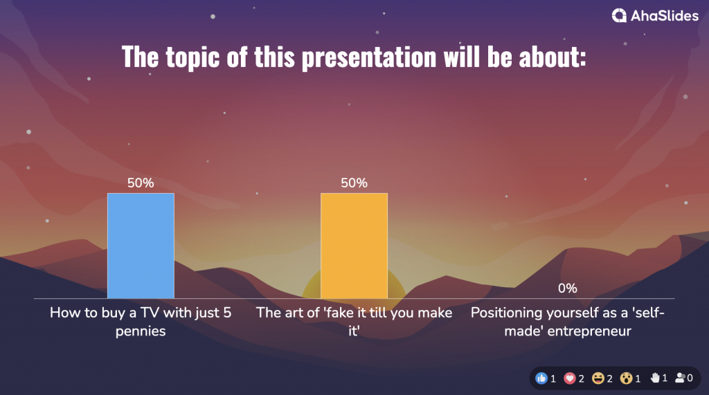 two truths and a lie - interactive presentation ideas