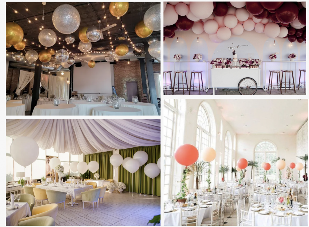 Simple Decoration with Balloons for Wedding
