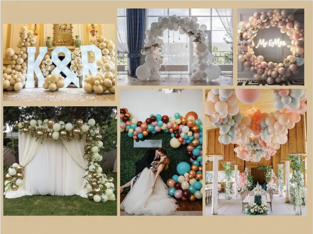 Gedhe Balon Arch Stand kanggo Wedding