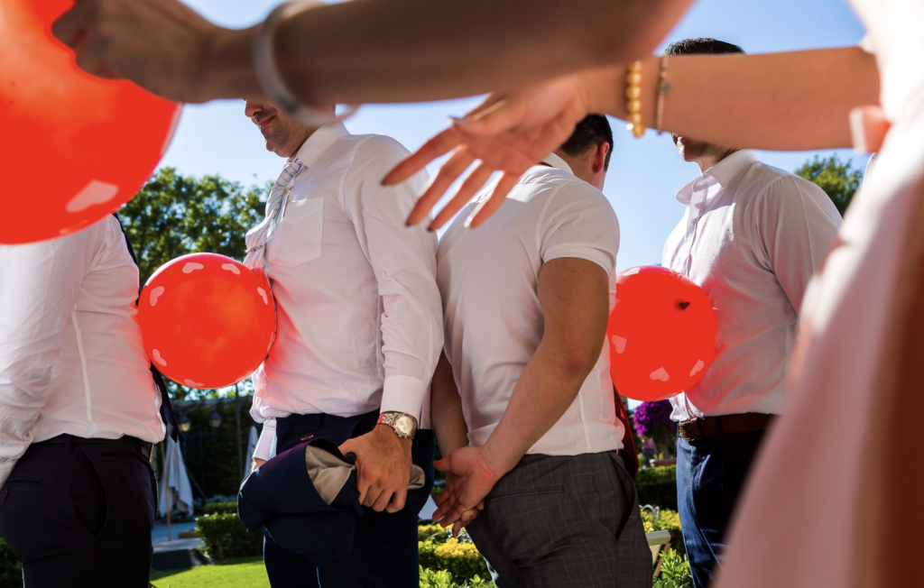Permainan balon untuk pernikahan