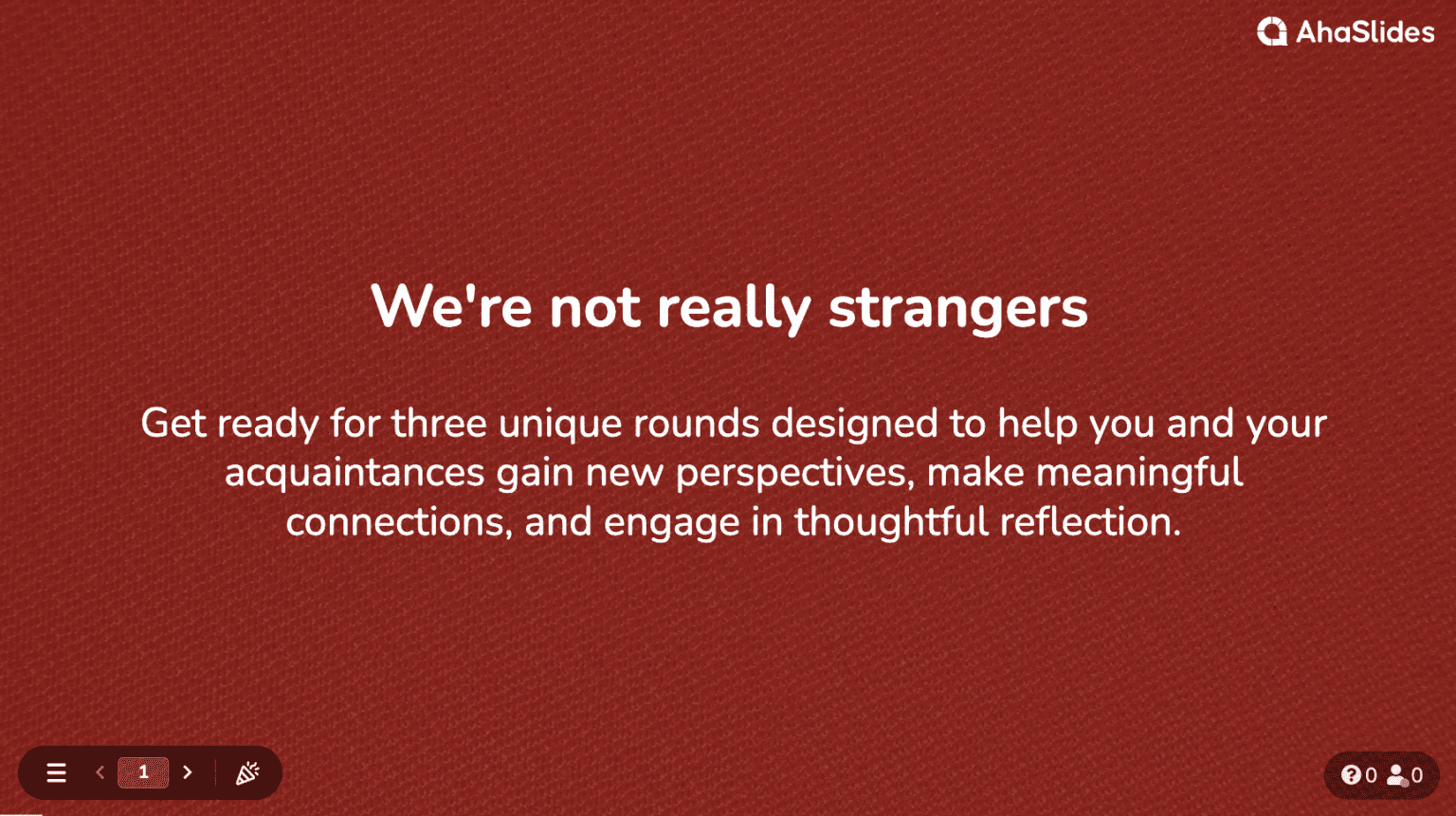 The Ultimate 140 We Are Not Really Strangers Questions (+Free Download