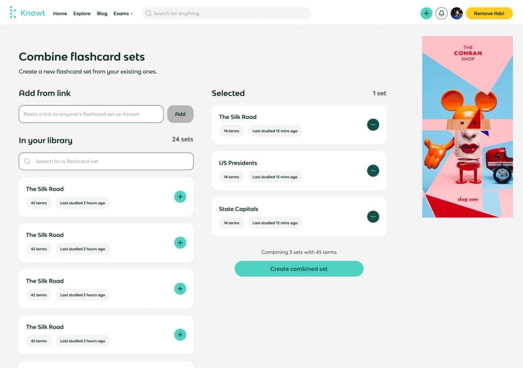 Knowt เป็นหนึ่งในทางเลือก Quizlet พร้อมโหมดเรียนรู้