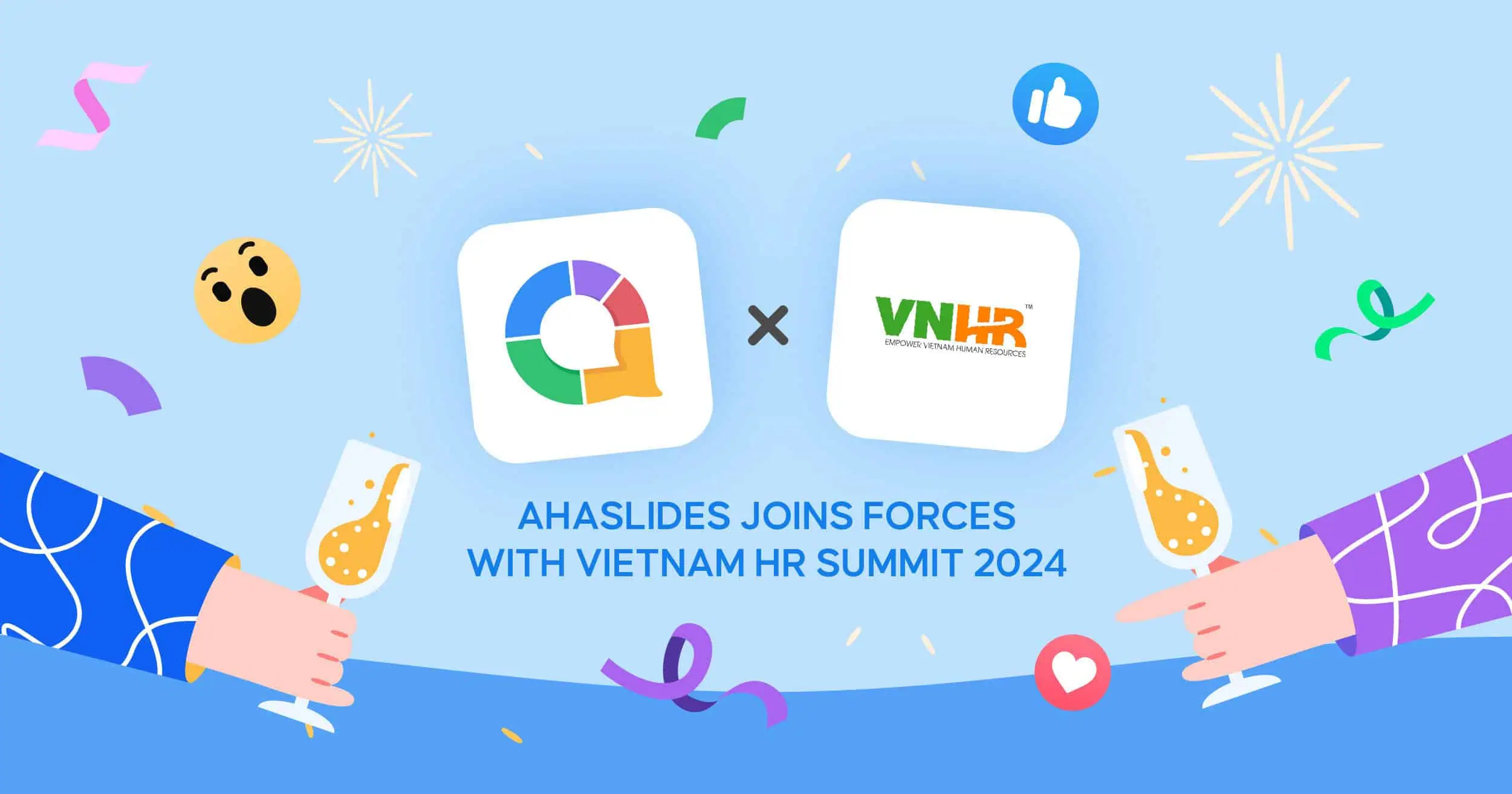 Anúncio oficial de parceria: AhaSlides e VNHR unem forças para o Vietnam HR Summit 2024