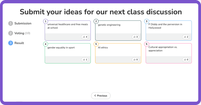 ahaslides brainstorming poll