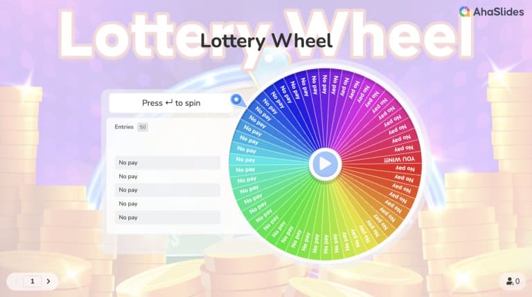 lottery spinner wheel