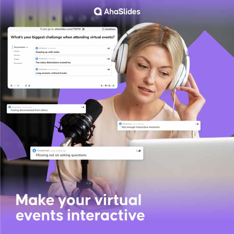 Ahaslides for business keynote presentation