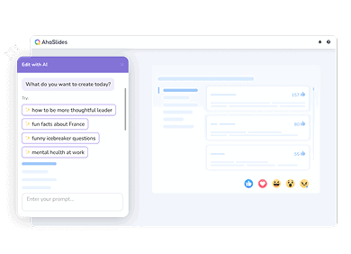 AhaSlides ให้คุณสมบัติที่ขับเคลื่อนด้วย AI