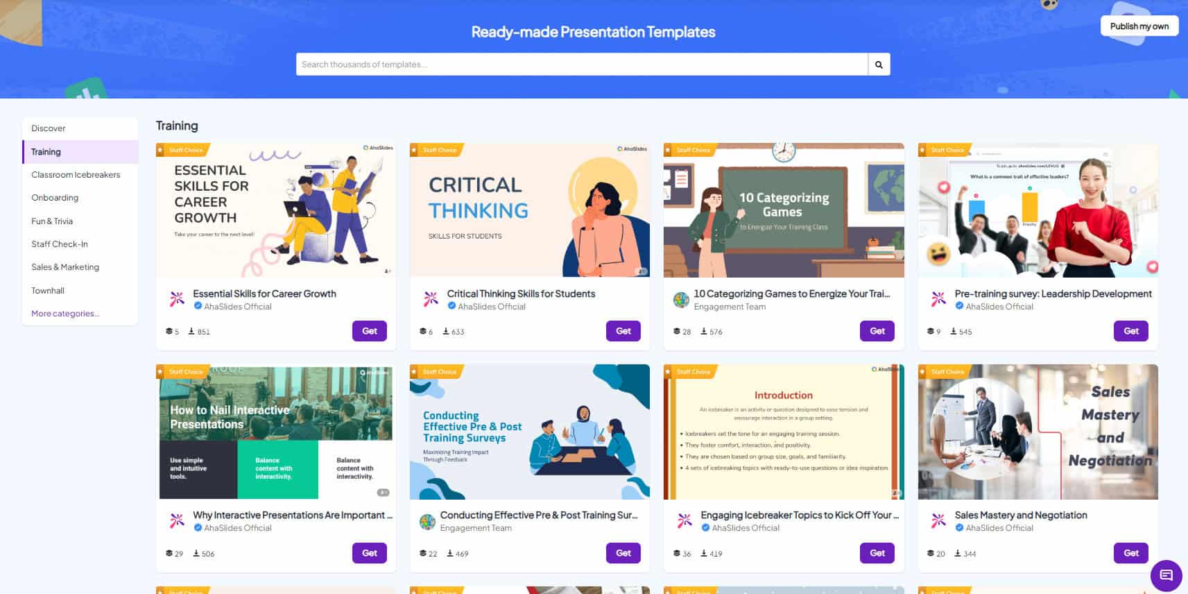 AhaSlides Template Library: Updated 2025 - AhaSlides