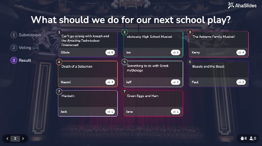 brainstorm ideas for school template by AhaSlides