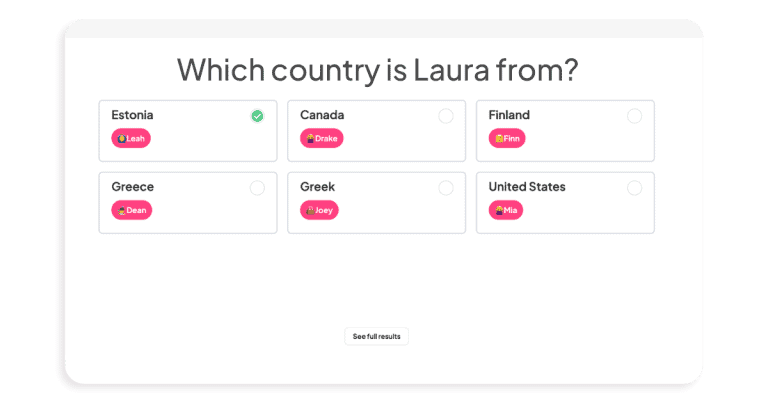 ahaslides short answer quiz