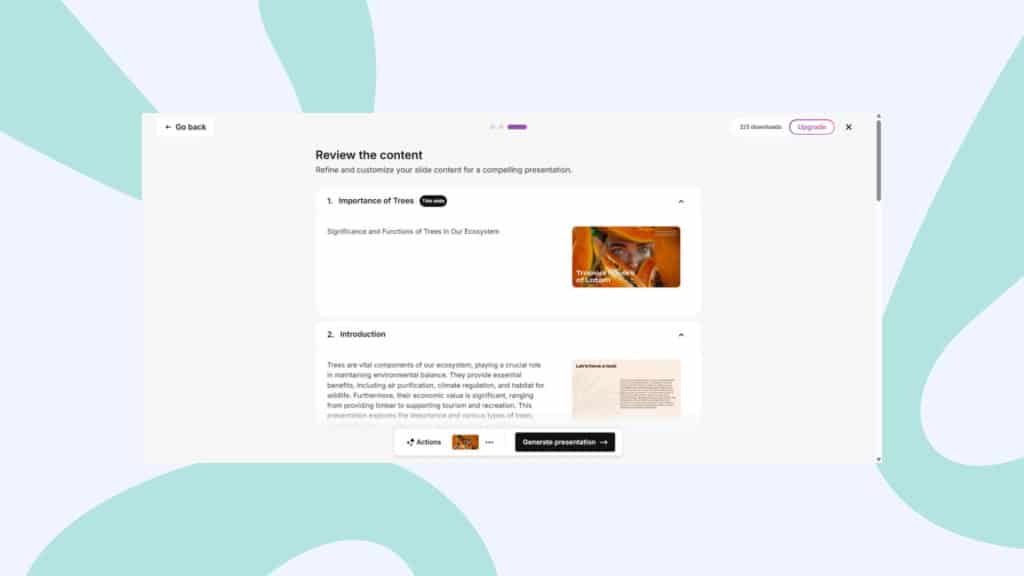 offeryn deallusrwydd artiffisial: slidesgo