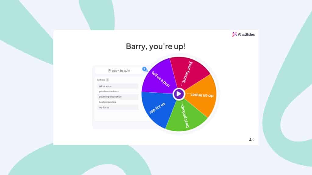 online team building games - interactive decision wheels