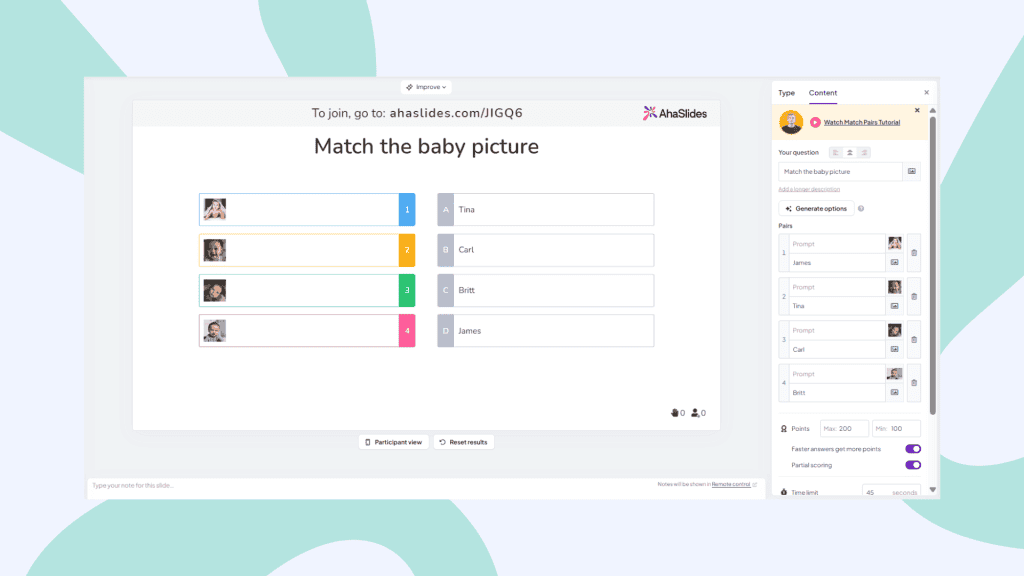 Cómo adivinar la actividad de la imagen del bebé para una fiesta virtual.