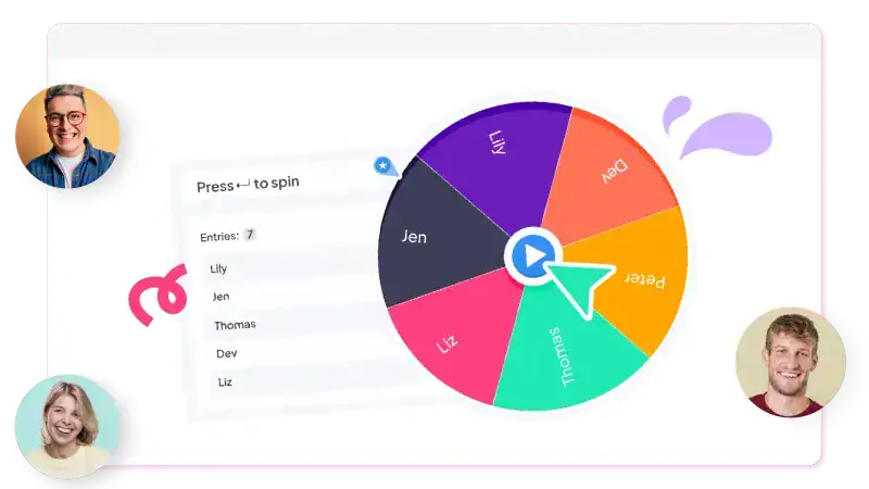 roată de spinner aleatorie