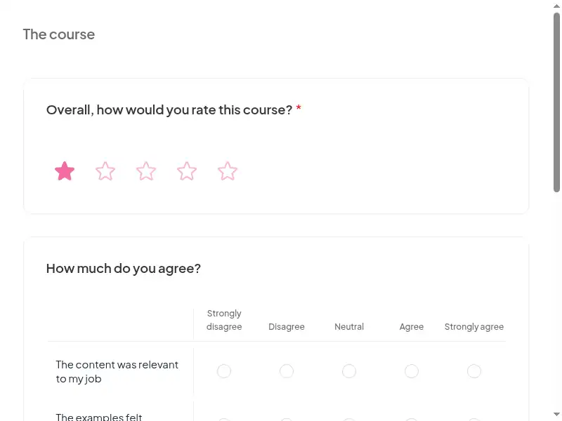 A question from the Wage & hour (FLSA) for managers feedback survey